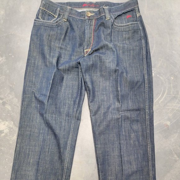 A. Tiziano Men's Blue 100% Cotton 5-Pocket Design Straight Leg Jeans Size 42